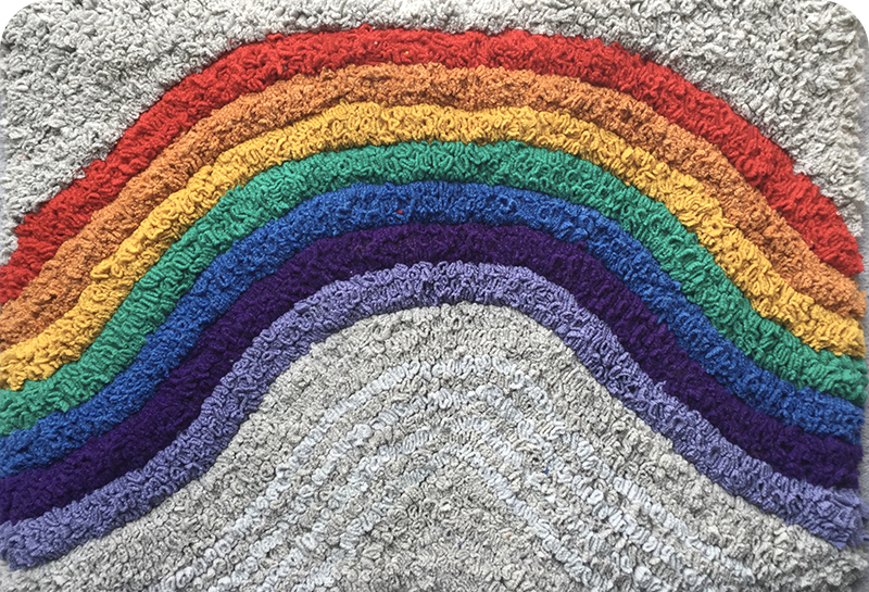 Rag rug rainbow 