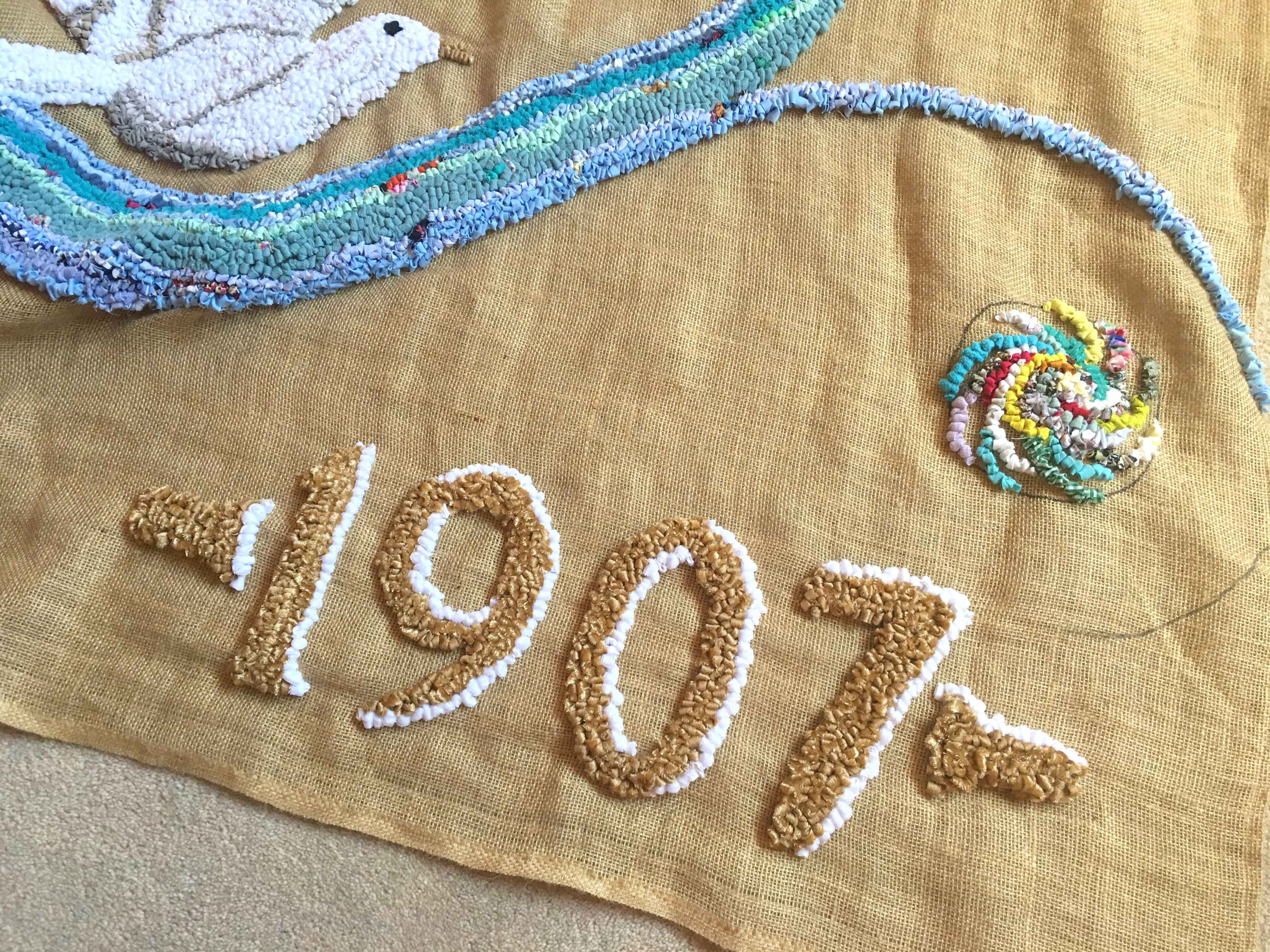 Rag rug numbers 1907 for the Settlement Commission in Letchworth