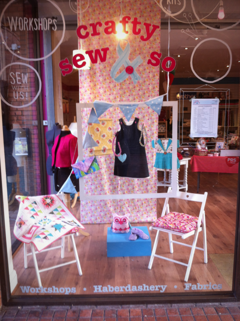 Crafty Sew and So Leicester Shop Front