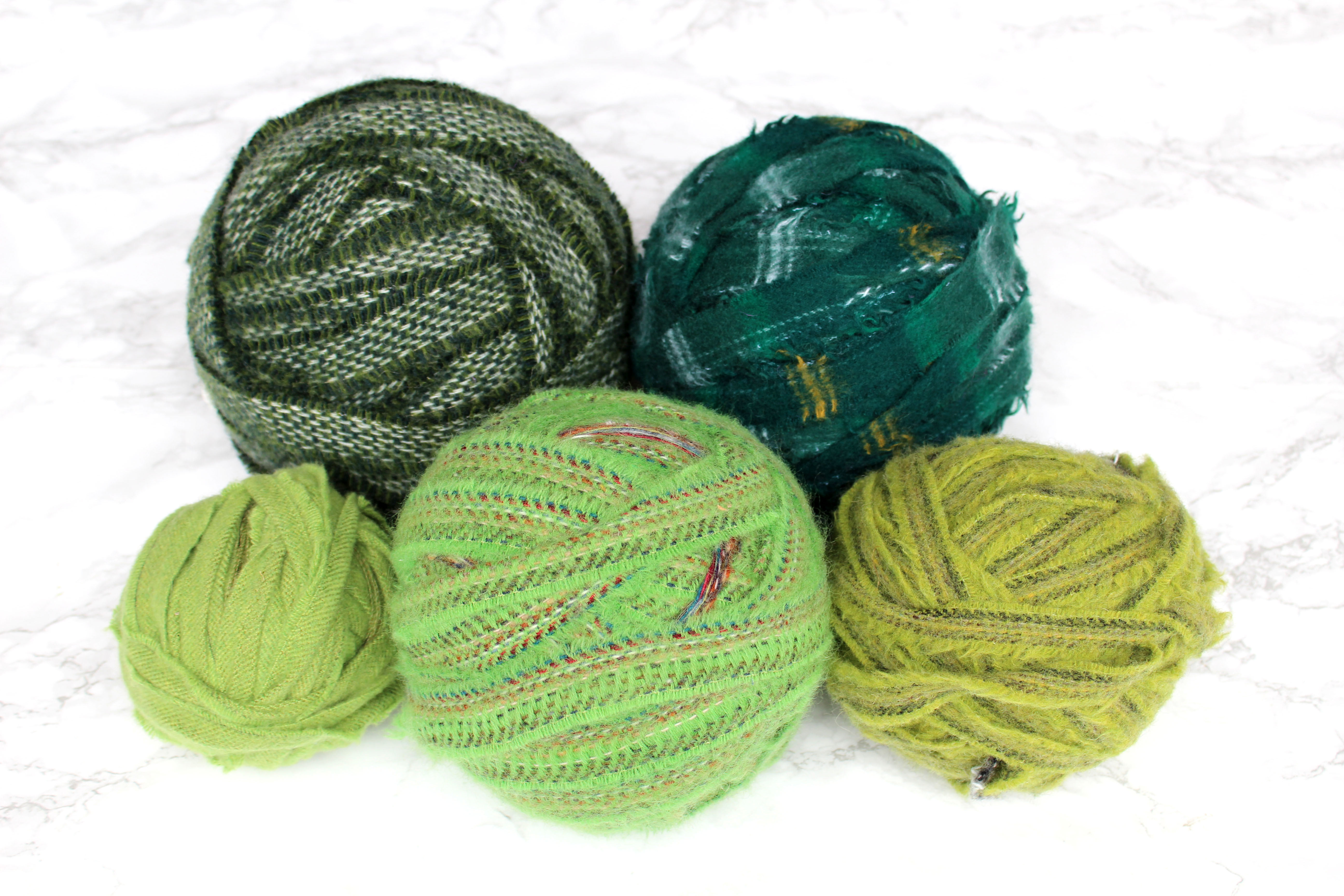 Green Blanket Yarn Woollen Fabric for rag rugging 