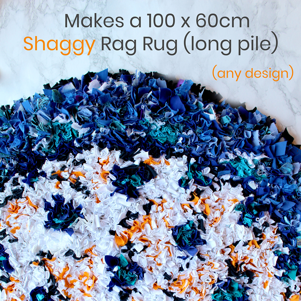 Circular rag rug