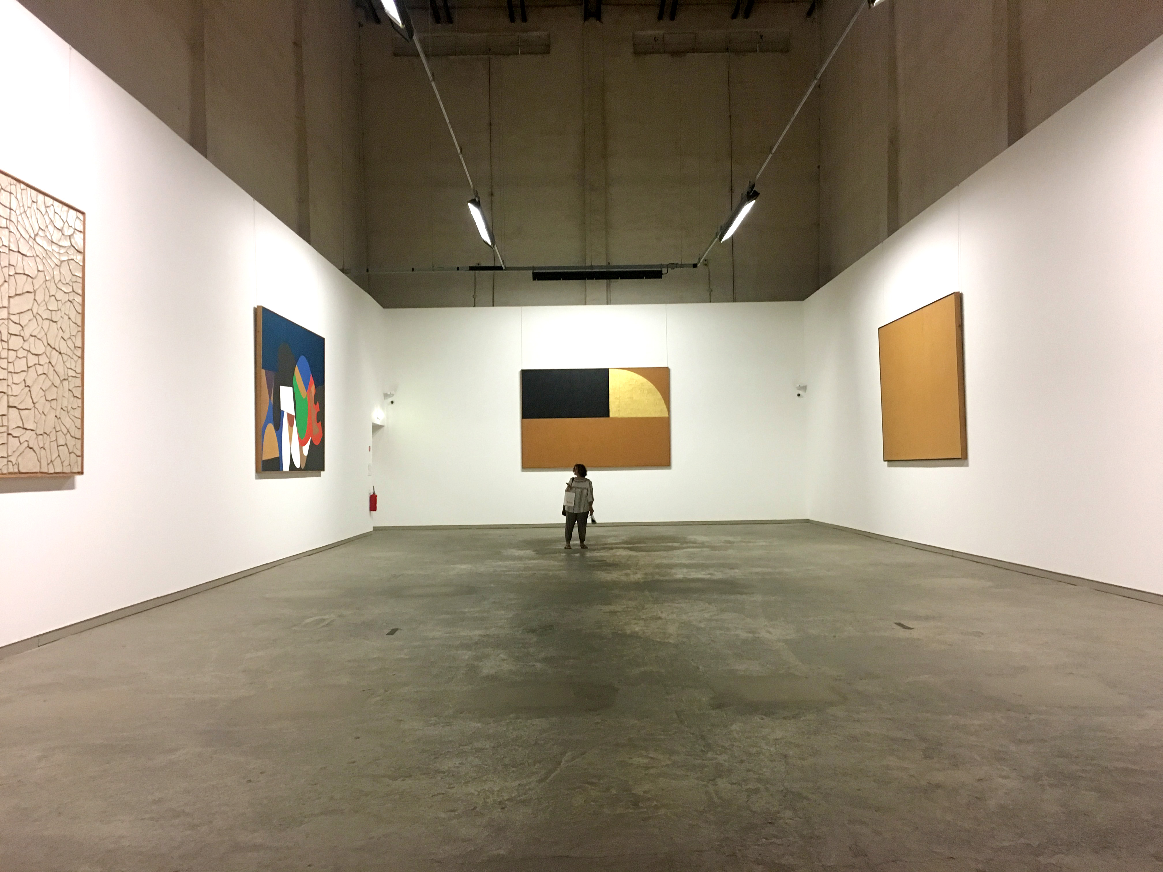 Room Two in the Alberto Burri Exhibition in Citta di Castello Italy