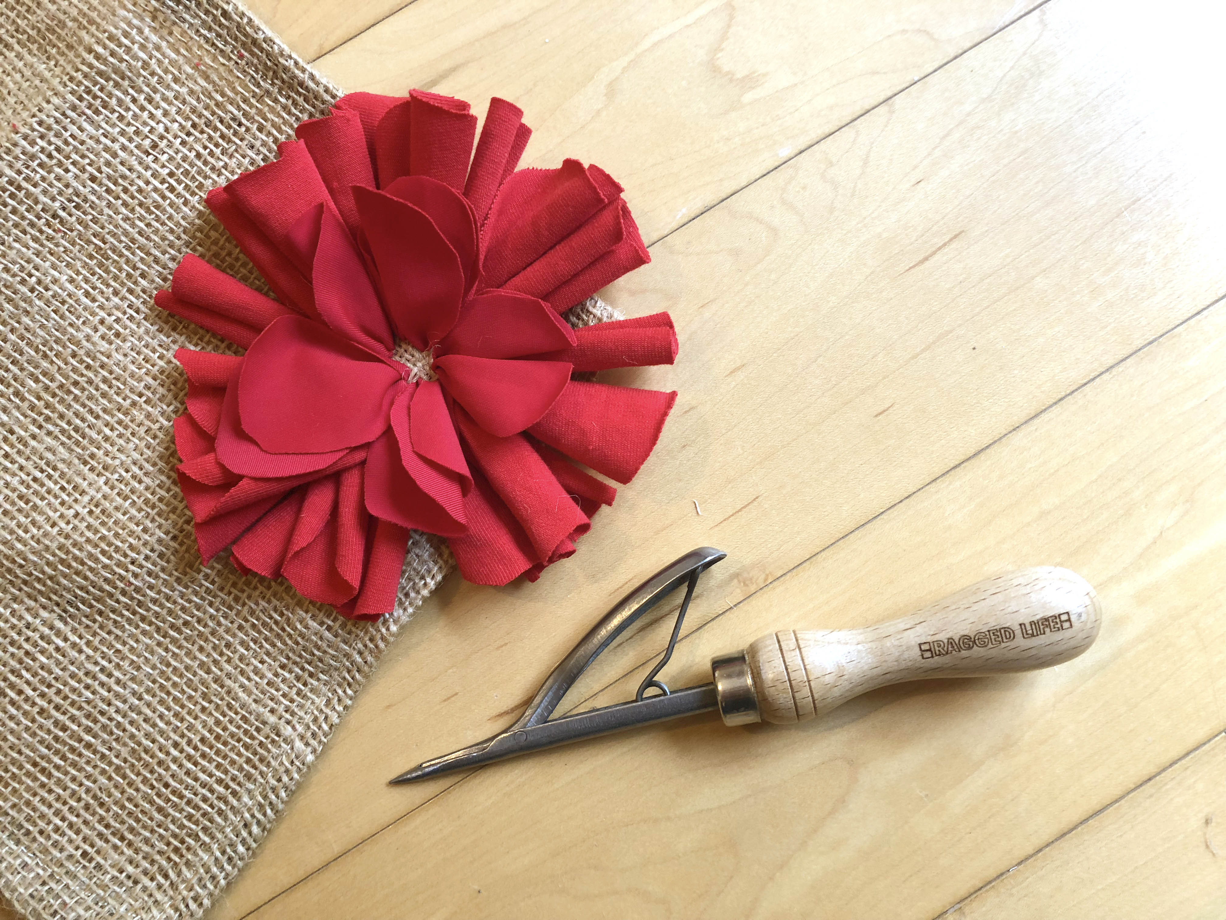 Make your own handmade fabric poppy