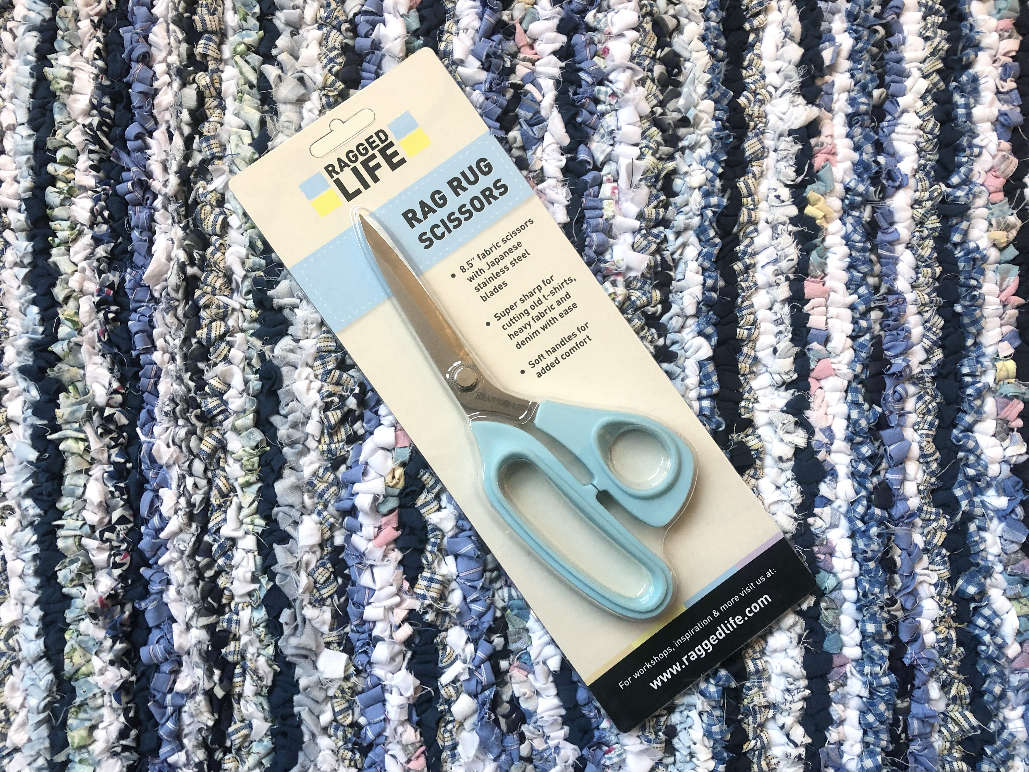 Rug Making Scissors in their Packaging by Ragged Life