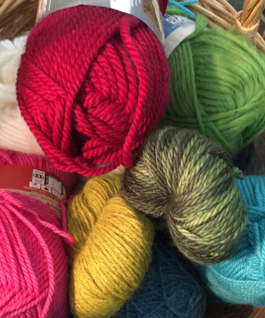 Donna Mulholland bright wool yarn