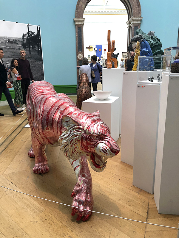 Tunnock foiled tiger at the Royal Academy Summer Exhibition