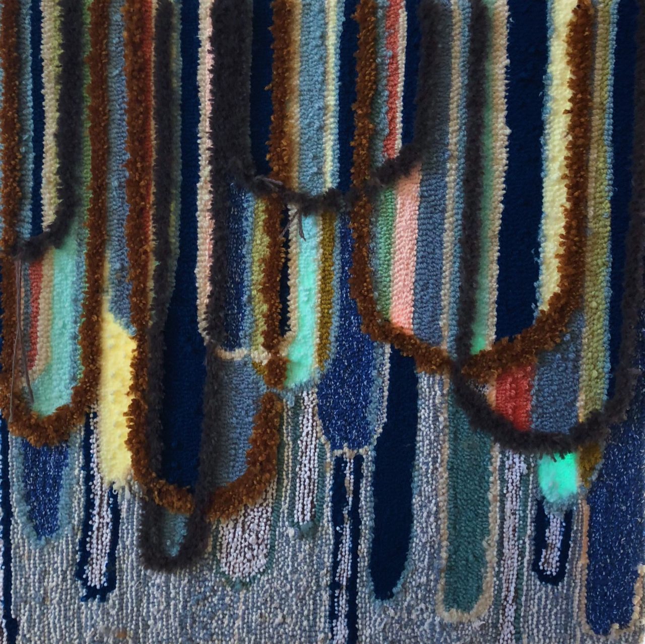 Colourful textile piece