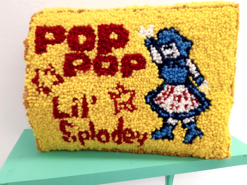 Larry Weyand Pop Pop Little Splodey Needle Punching Artwork Project