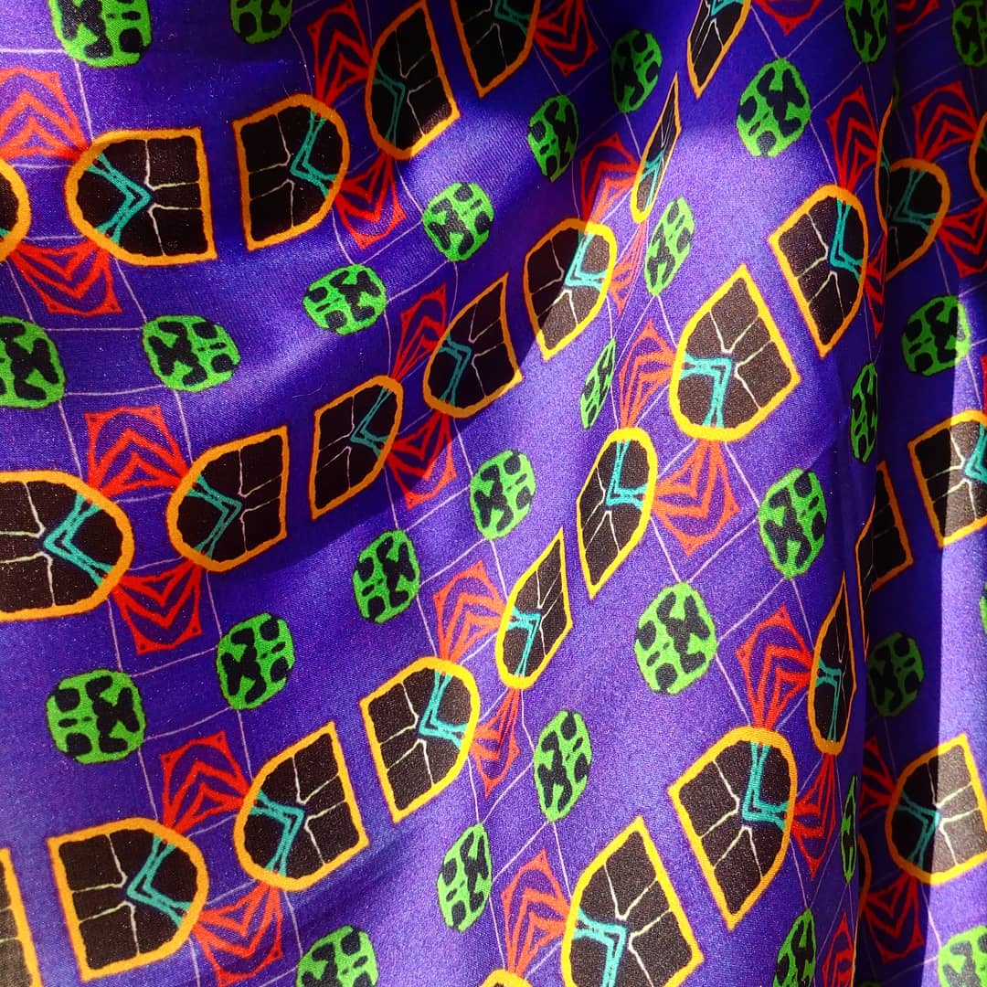 purple patterned fabric simone saunders