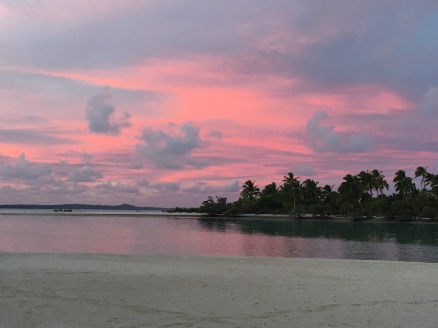 Sunset One Foot Island Aitutaki