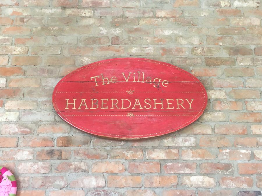 The Village Haberdashery Sign
