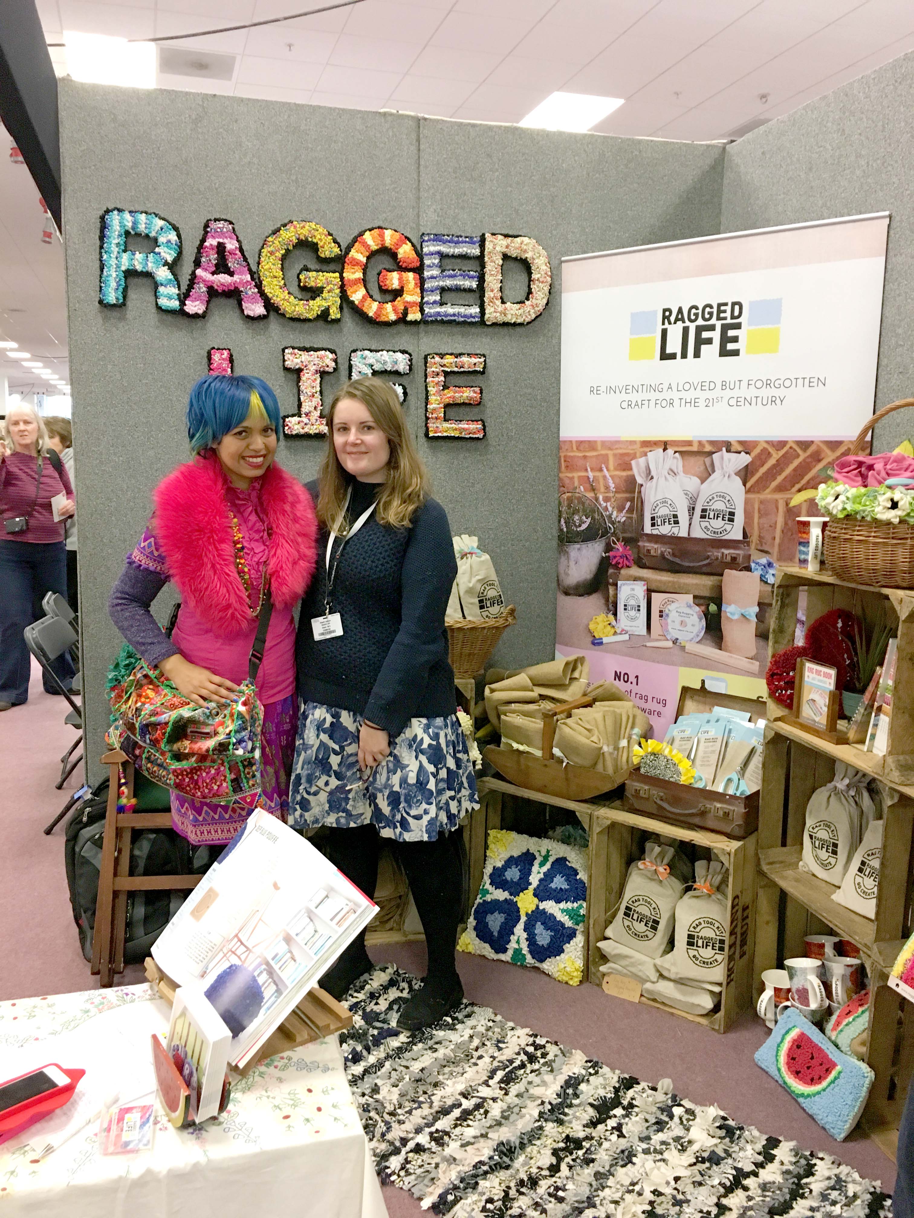 Elspeth Jackson from Ragged Life with Momtaz from Craft Cafe