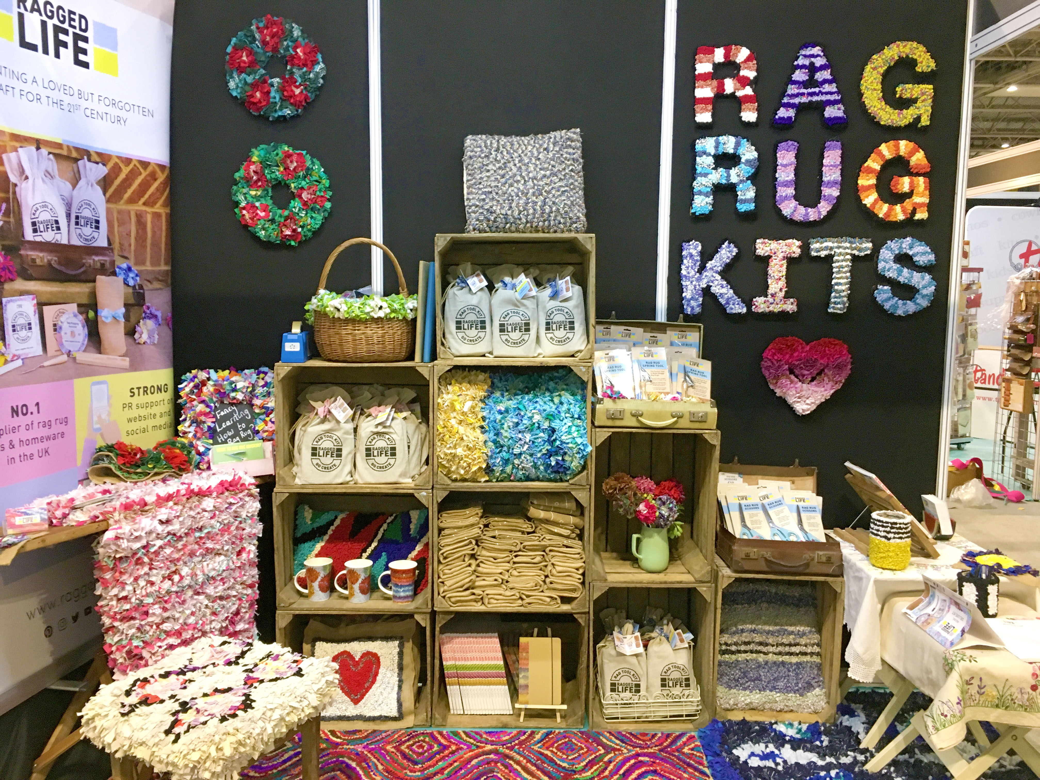 Ragged Life Rag Rug Products at CHSI Stitches Trade Fair 2018