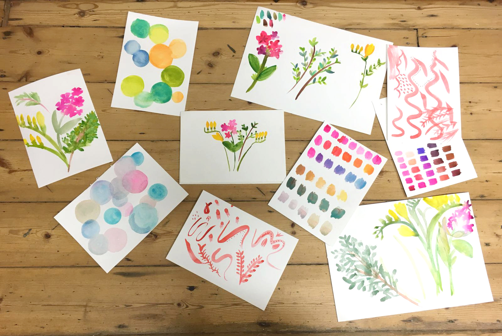 Watercolour Workshop Tea and Crafting London
