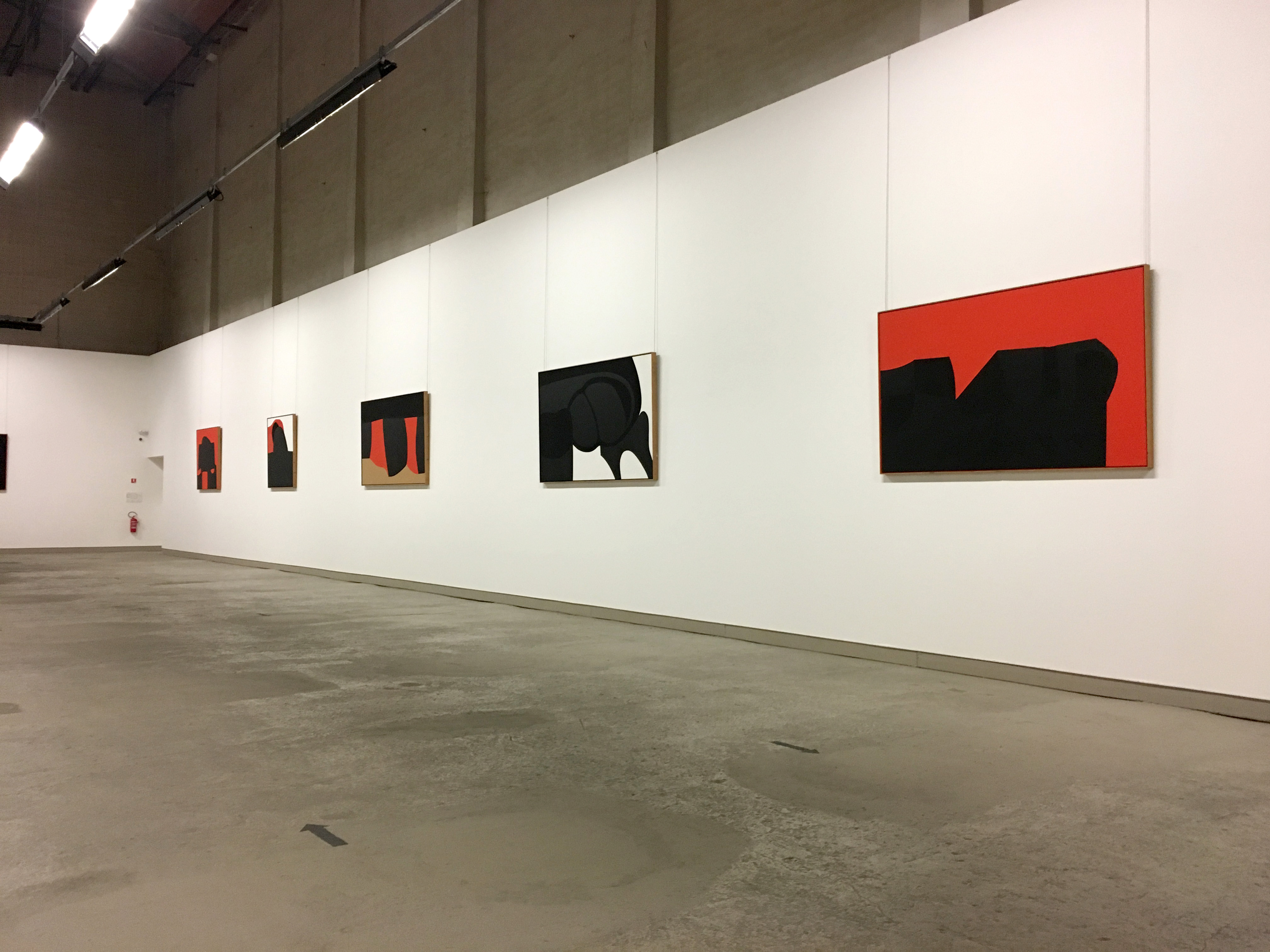 Black and red pieces Alberto Burri Collection Umbria