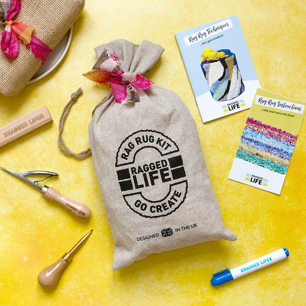 Beginner rag rug making kit