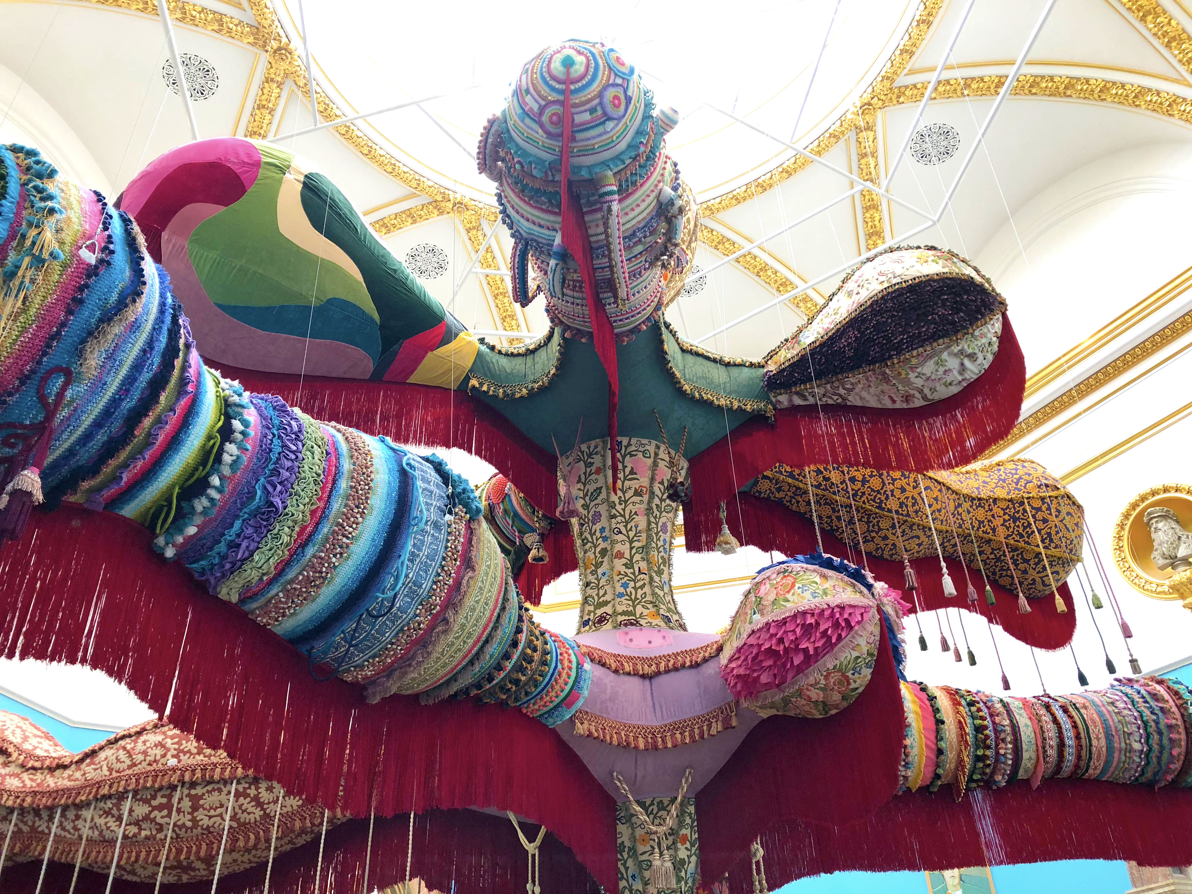 Crochet Hanging Artwork by Joana Vasconcelos at the Royal Academy Summer Exhibition 2018