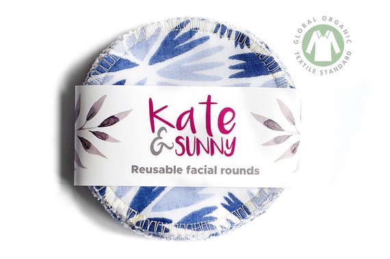 Kate and Sunny Reusable face rounds made using zero waste cotton