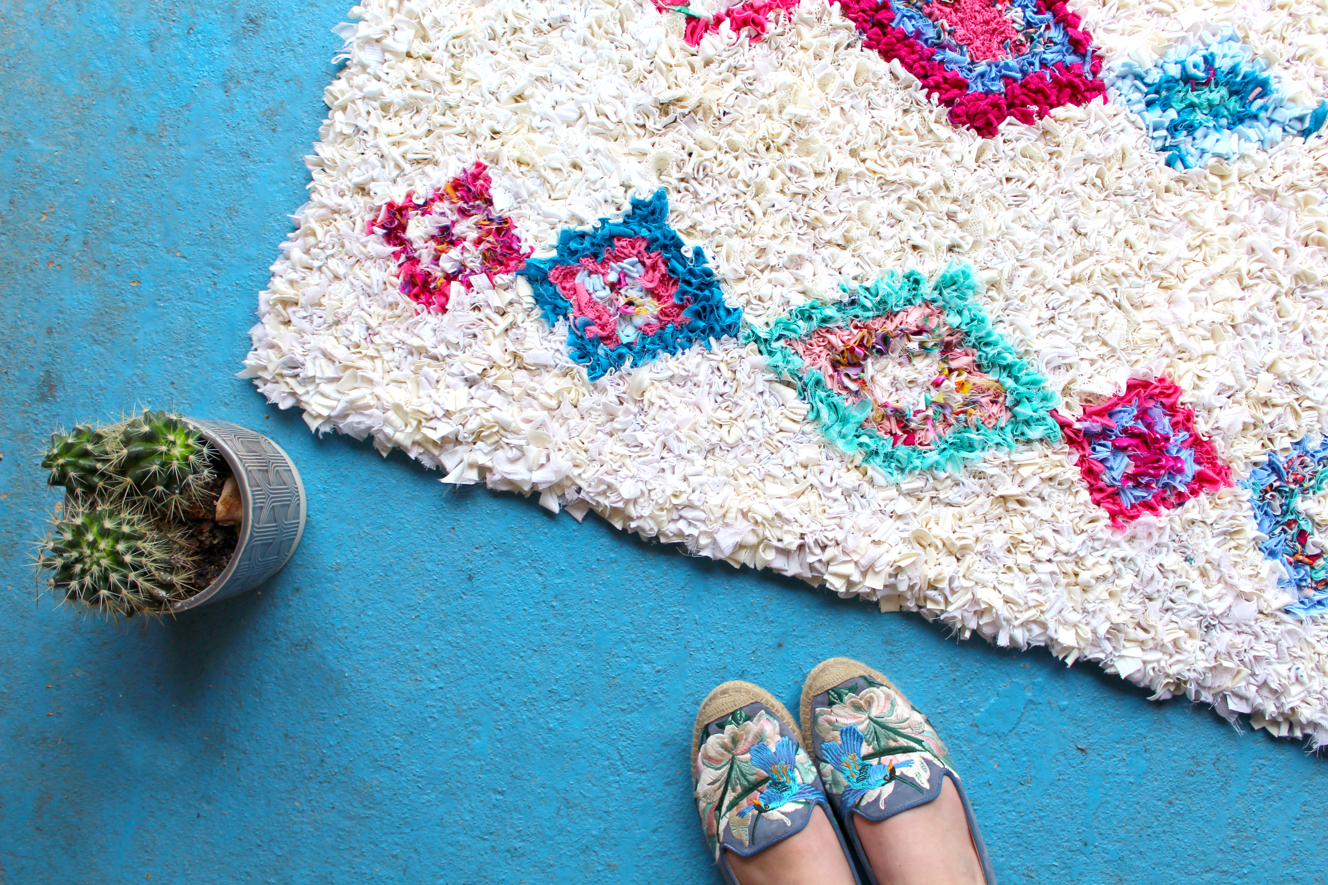 mollie makes magazine berber rag rug
