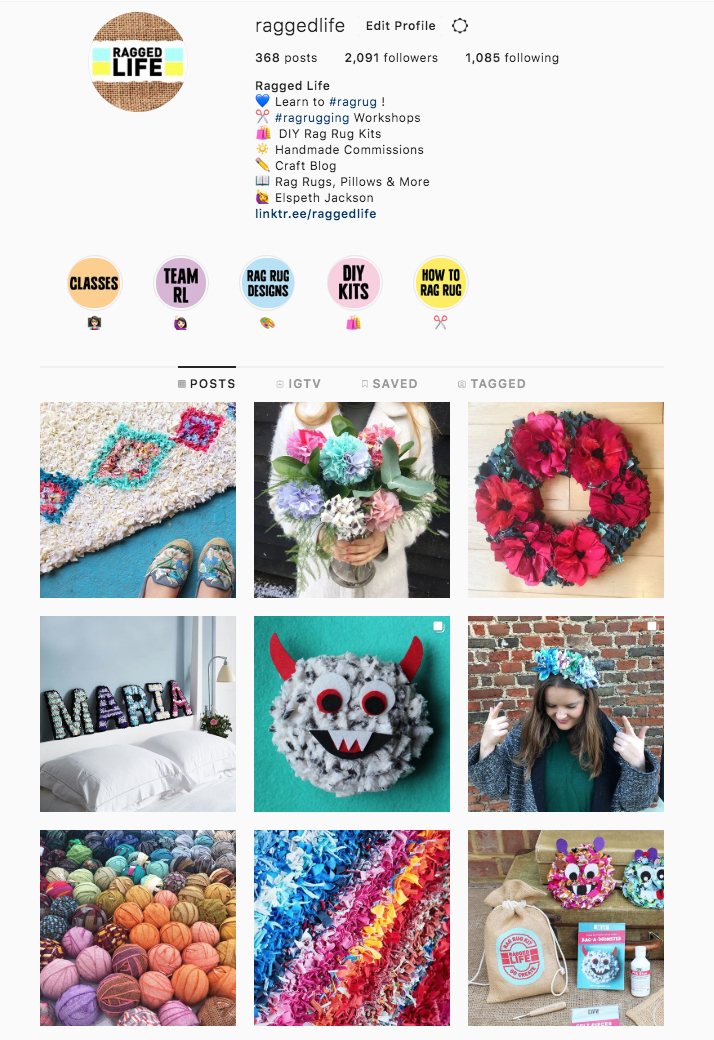 Ragged Life Rag Rugs on Instagram for inspiration