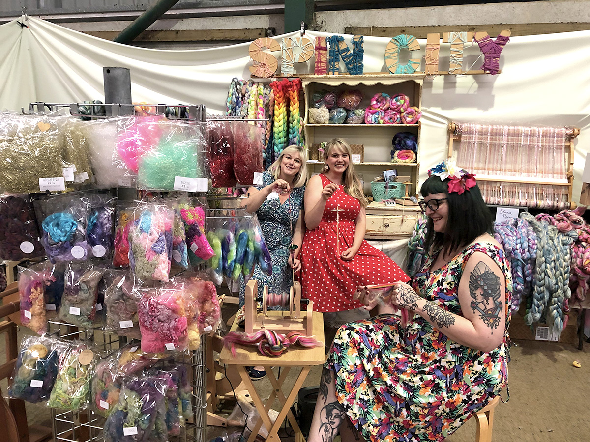 Spin City craft stall at Woolfest 2019