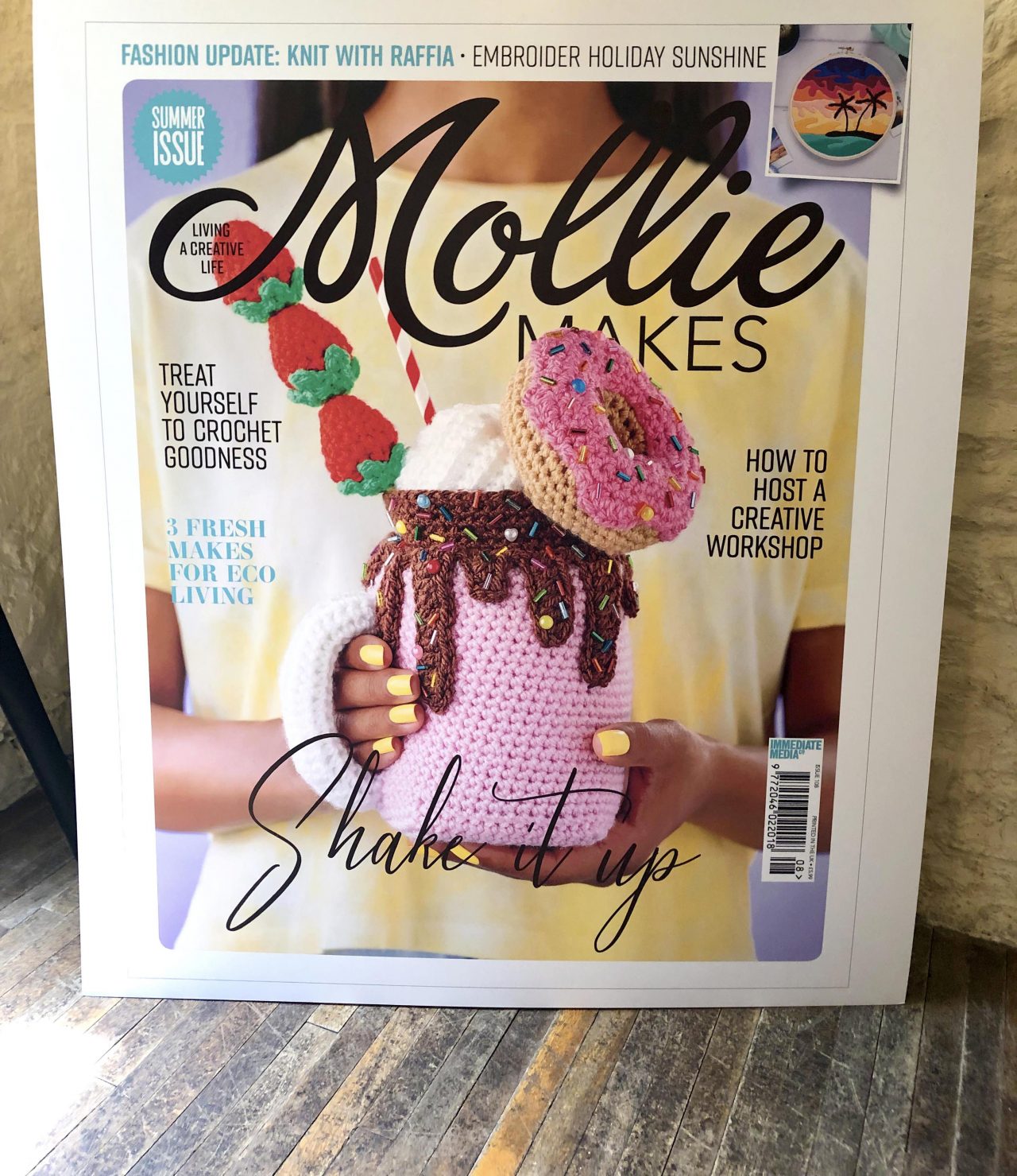 Mollie Makes Magazine Cover at the Handmade Awards 2019