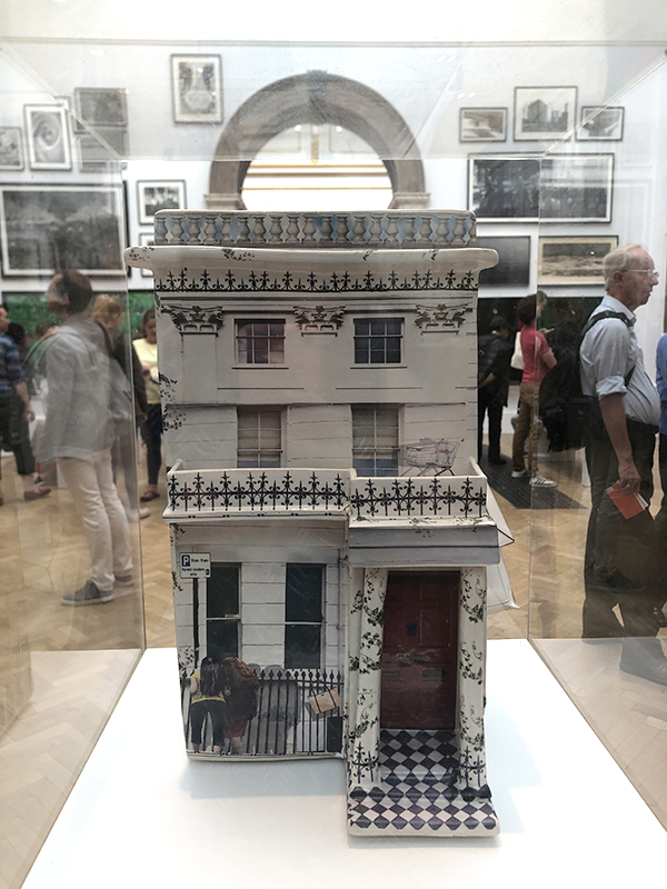 Ceramic house at the 2019 Summer Exhibition