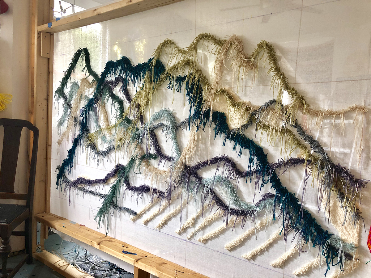 Trish Andersen mountain textile art