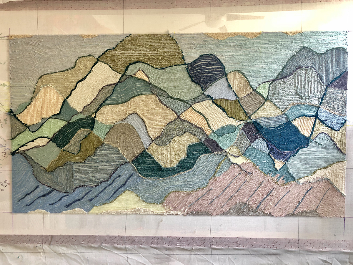 Trish Andersen Mountain textile art