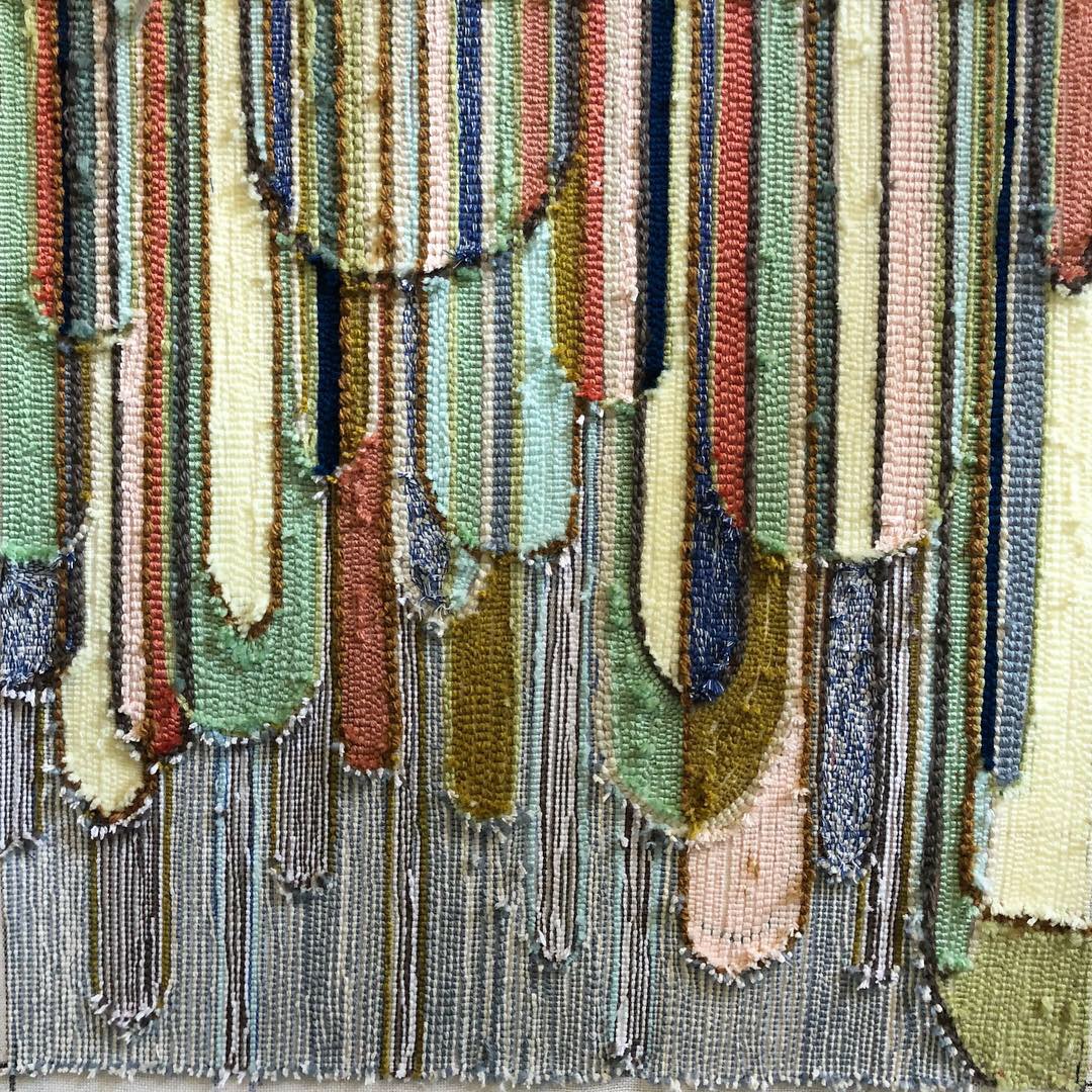 Texture in a punched fibre artwork