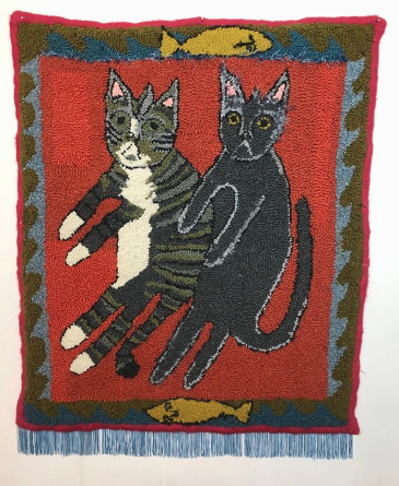 Selby Hurst Rug Hole Punch Cats