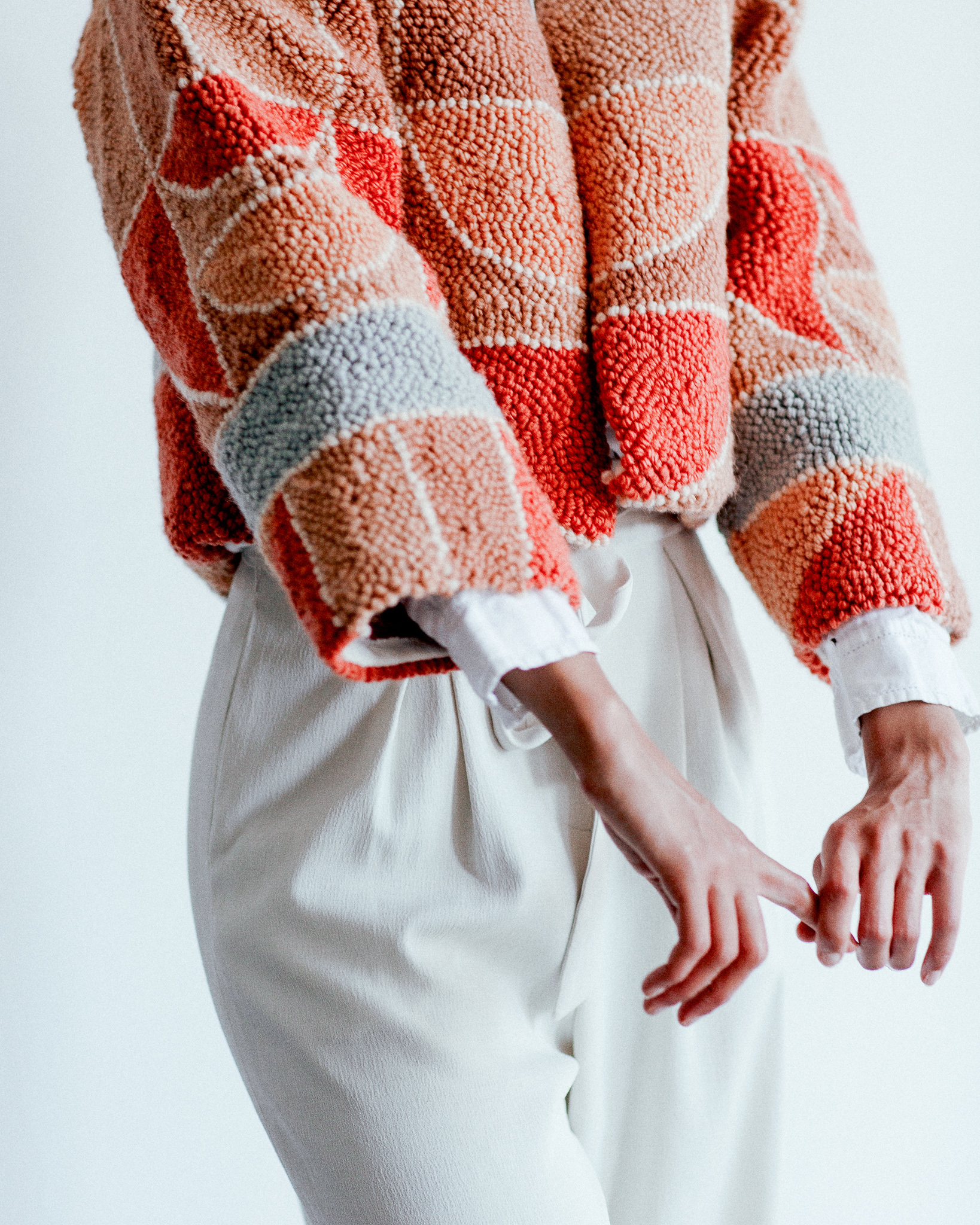 Micah Clasper- Torch Rag Rug Jacket Sleeves and Front