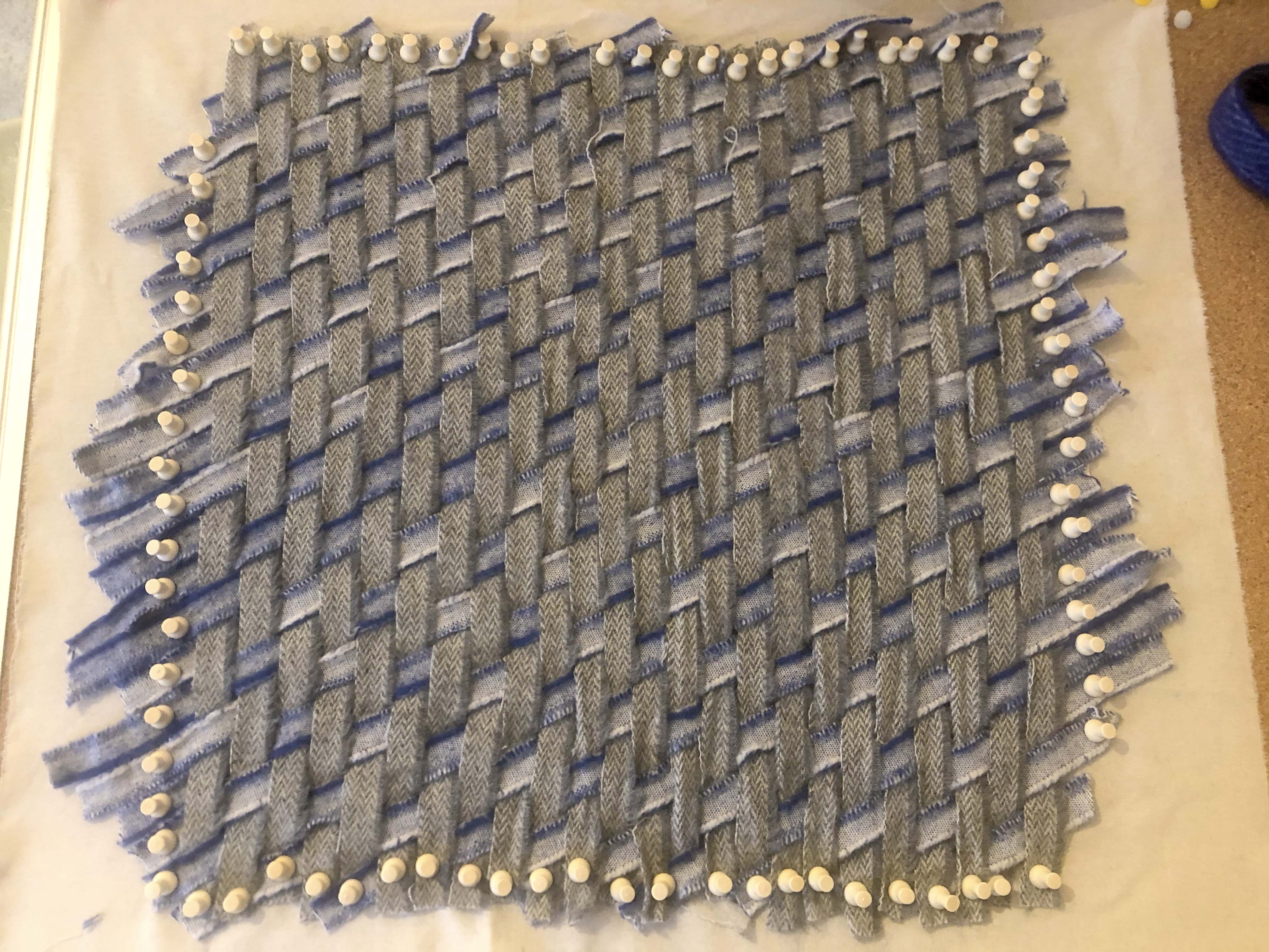 Meshwork made using offcuts