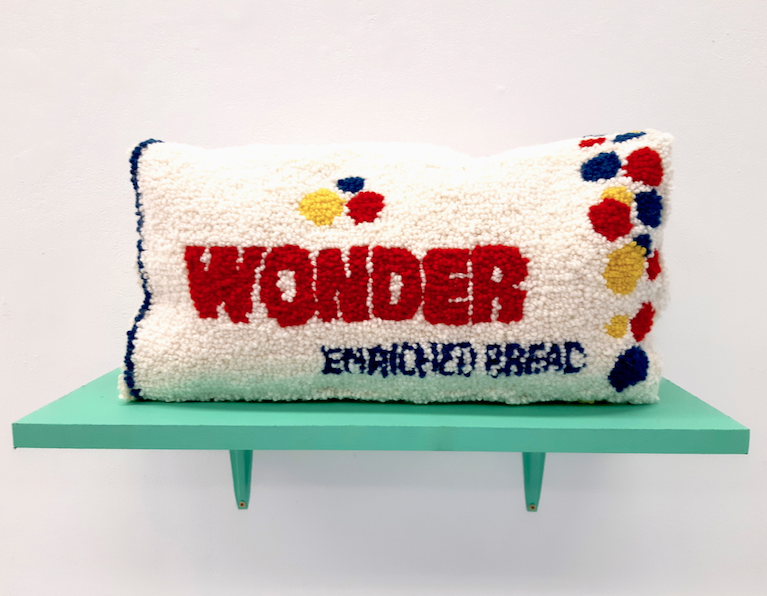 Larry Weyand Wonder Bread Needle Punching Cushion