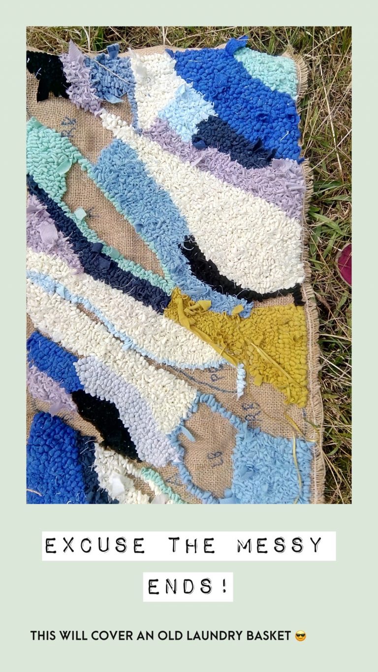 Ragged Life Blog Making a Rag Rug Laundry Basket Ragged Life Blog