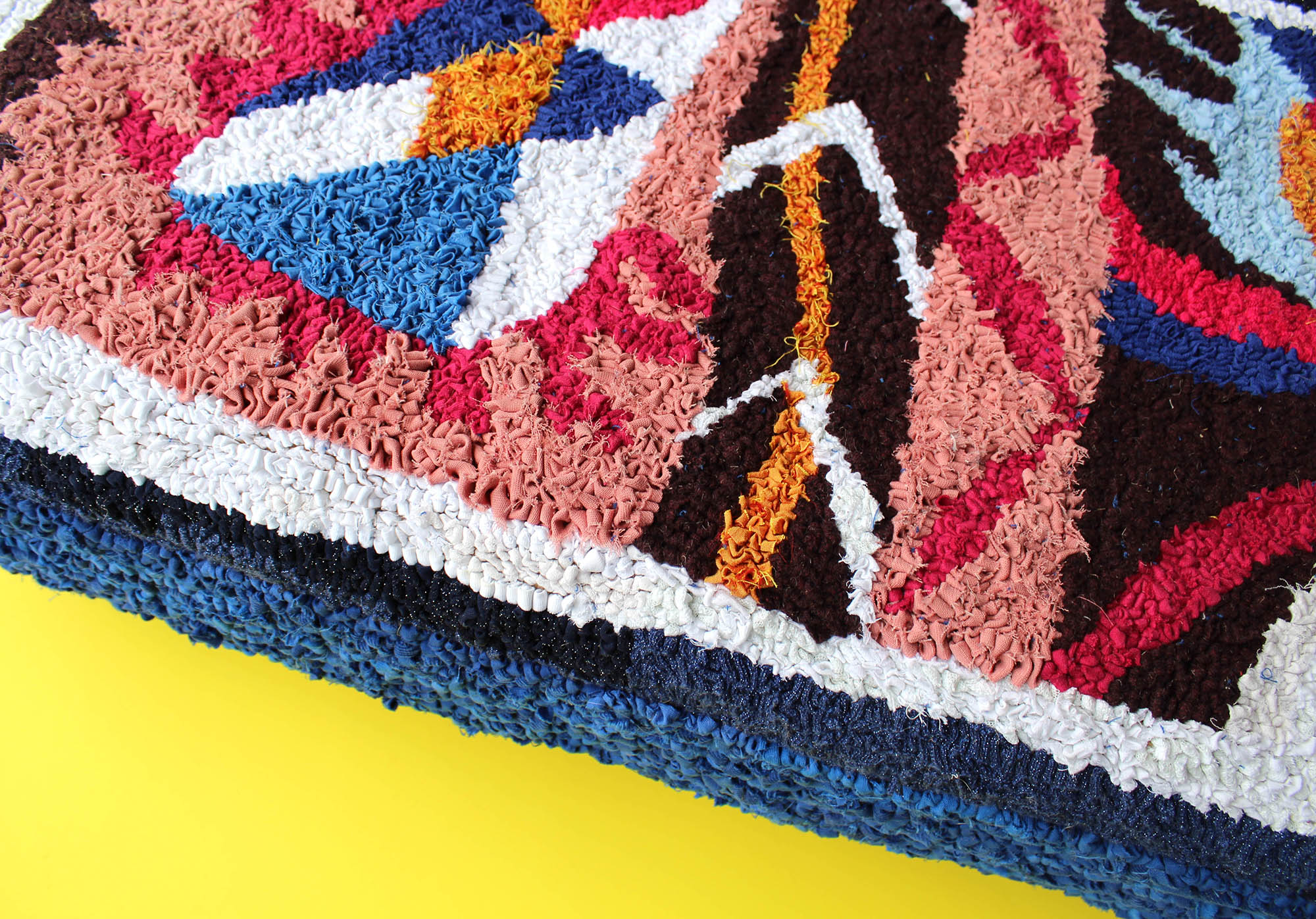 Finished Ottoman Diagonal Shot Yellow Background