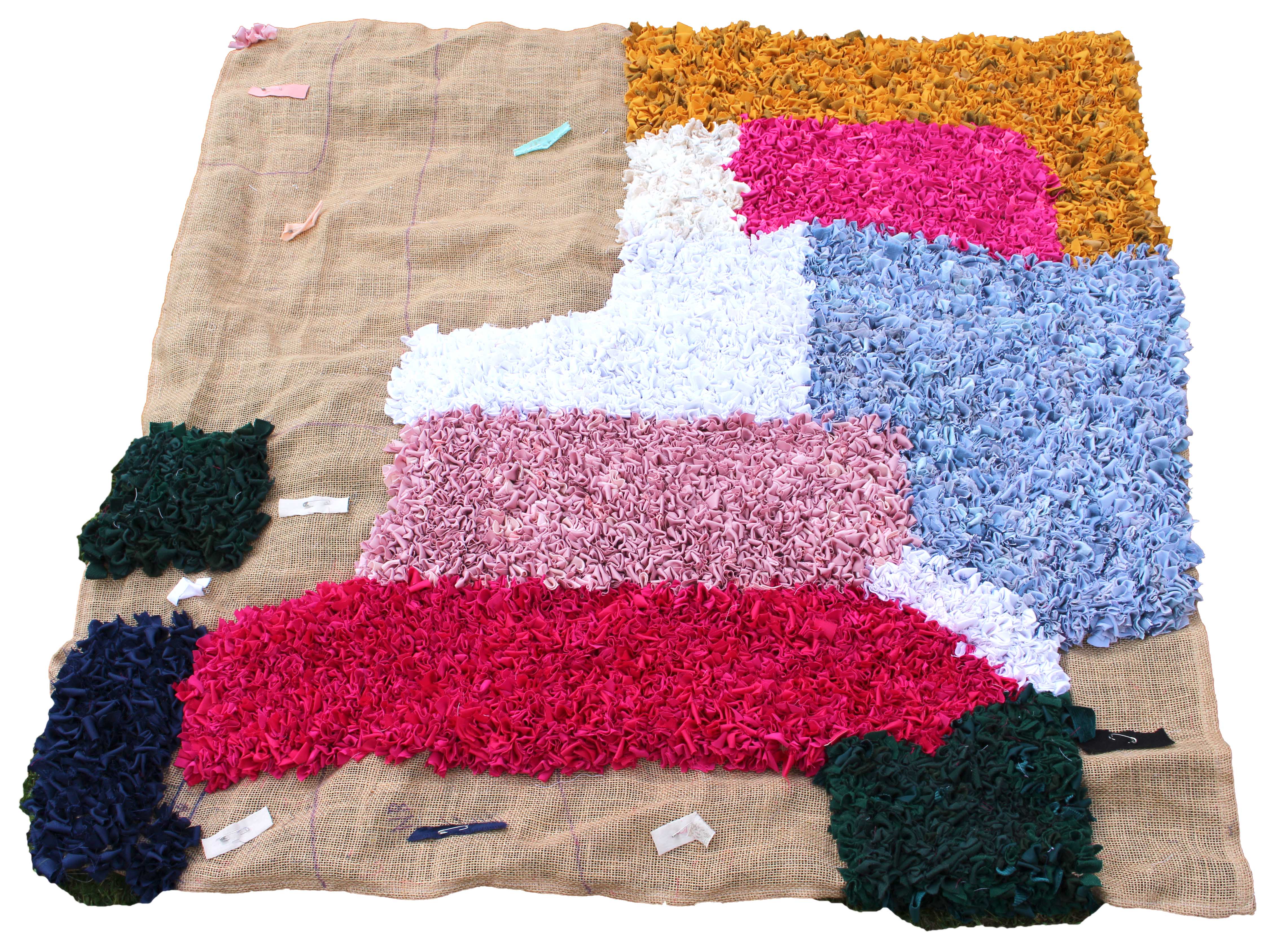 full view work in progress rag rug