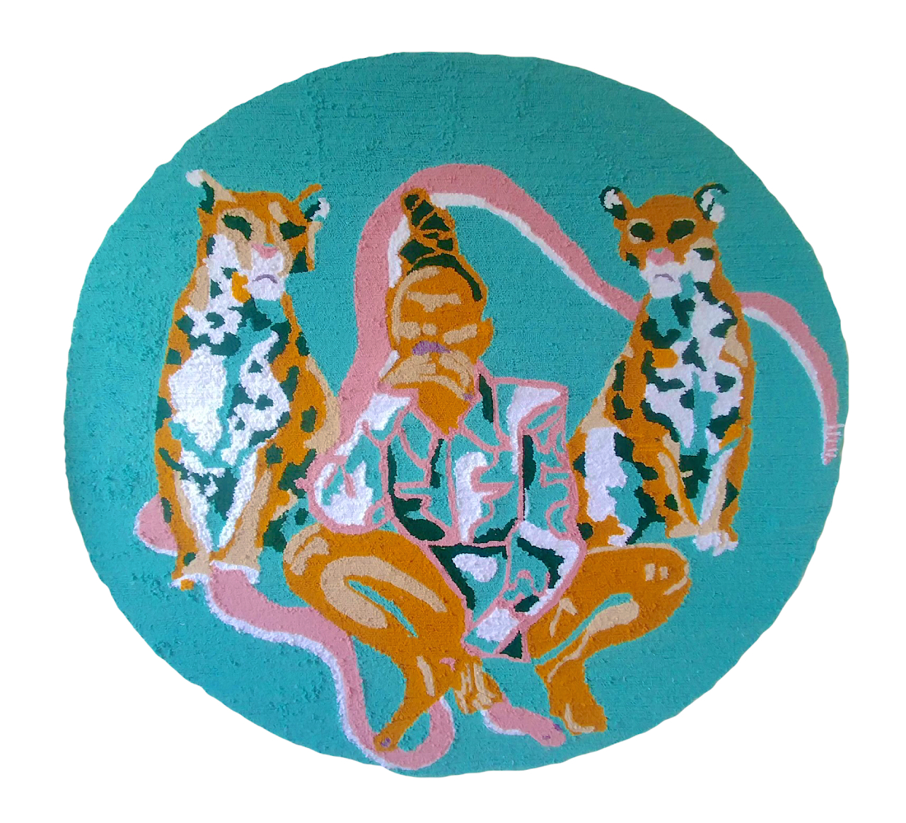 coloured tigers image design