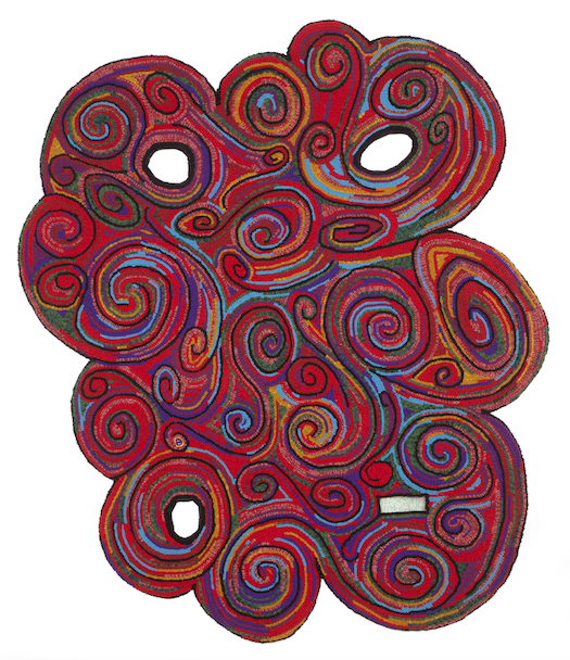 Detailed Colourful Swirled Rug