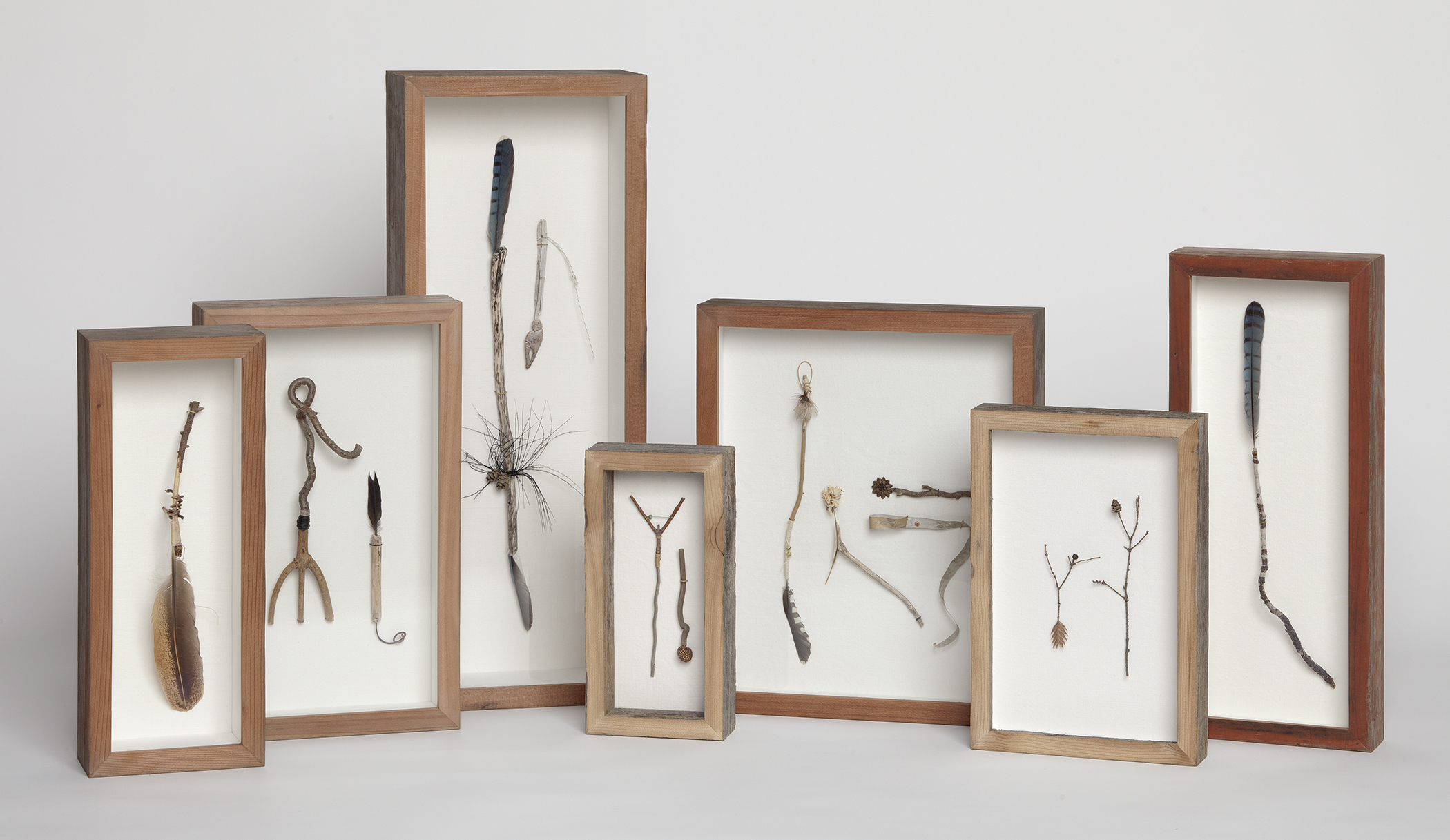 Framed Twig Artwork Liz Alpert Fay