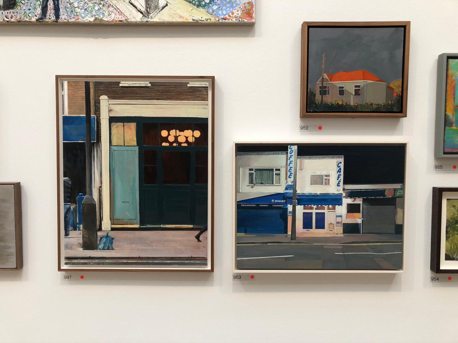 royal academy winter exhibition framed artwork of building