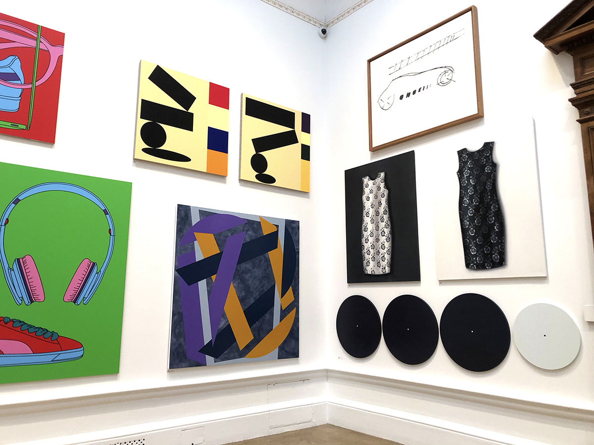 corner angle shot of wall art exhibition royal academy