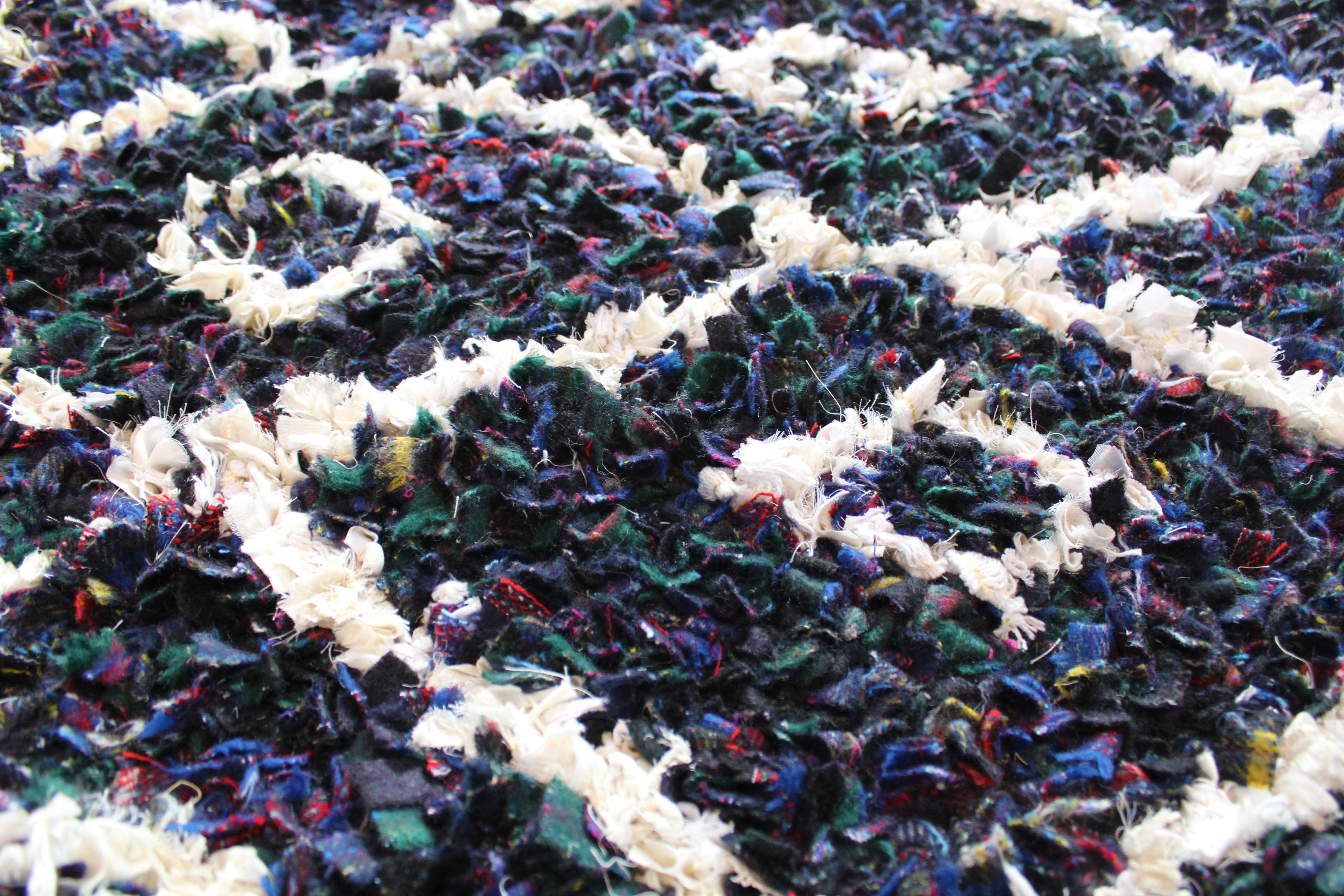 detailed close up tartan blanket yarn patterned rug