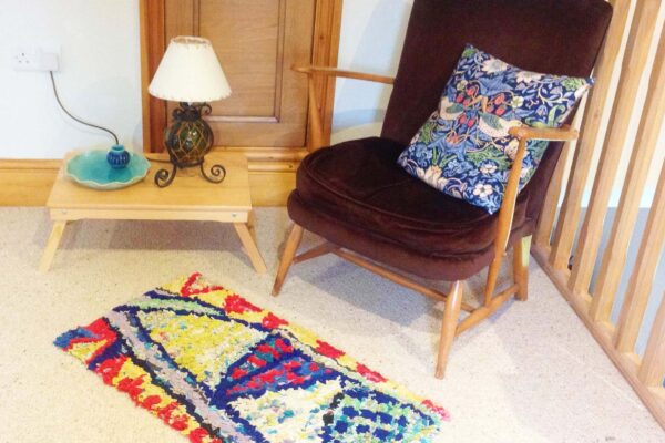 Lizzie Reakes design of rag rug 