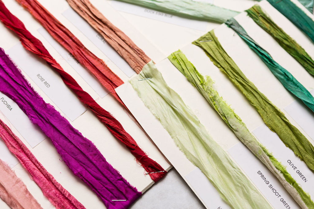 Natural - 100% Recycled Sari Silk Ribbons for Rug Hooking and Rug Making -  Available in Full or Half Skeins — loop by loop studio