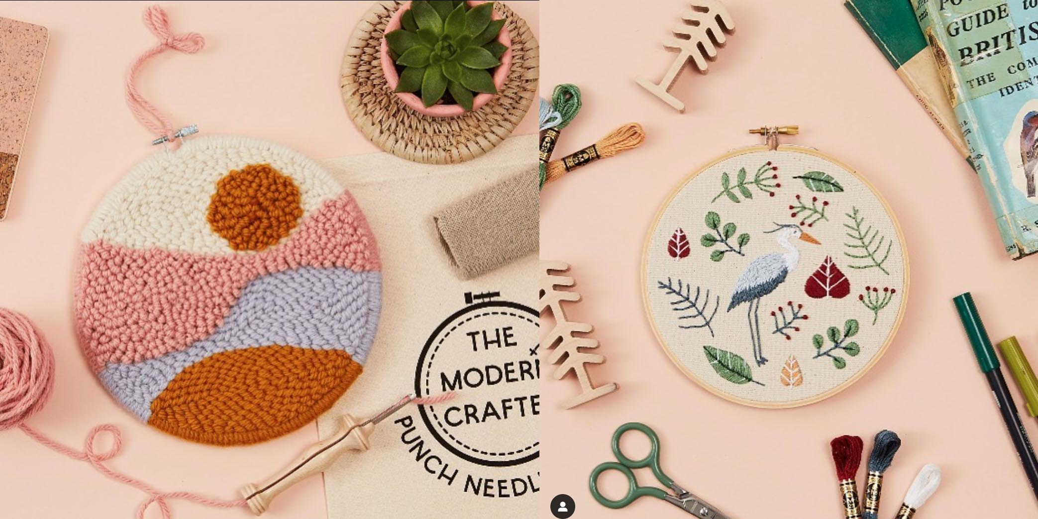 The Modern Crafter punch needle and embroidery designs