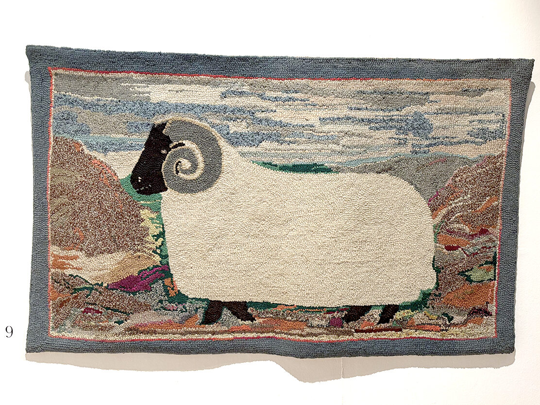 Mary Bewick, ‘Sheep’, from Winifred Nicholson’s Cumbrian Rag Rugs